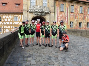 Die Radtruppe in Bamberg